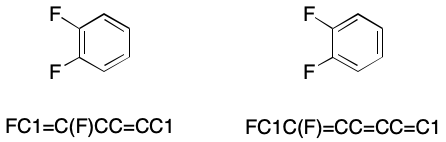 1,2-difluorobenzene-kekule-forms