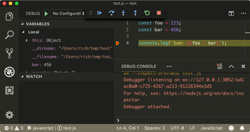 Debugging C# in Visual Studio Code