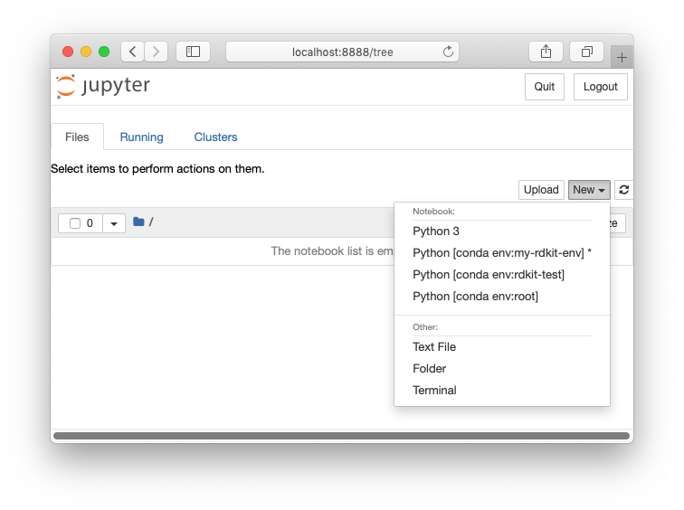 Jupyter New Menu