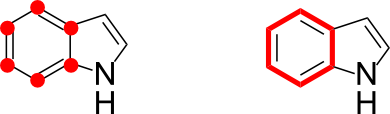 Atom Selection in Indole