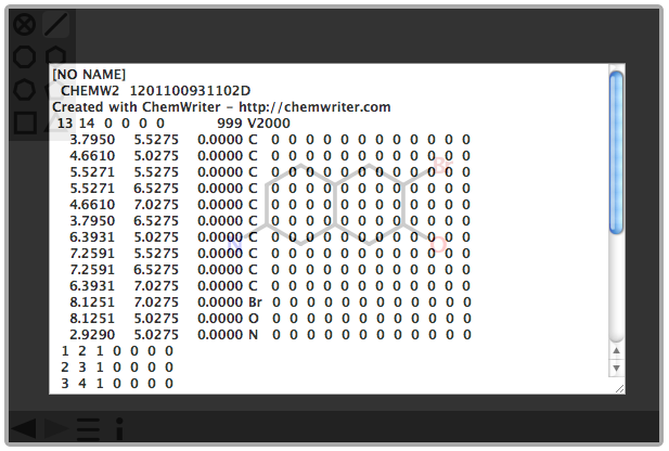 ChemWriter Molfile Copy